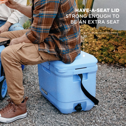 Coleman Pro Heavy-Duty 45qt Ultra-Light Premium Hard Cooler, Extra-Thick Insulation Keeps Ice Up to 4 Days, 74-Can Capacity