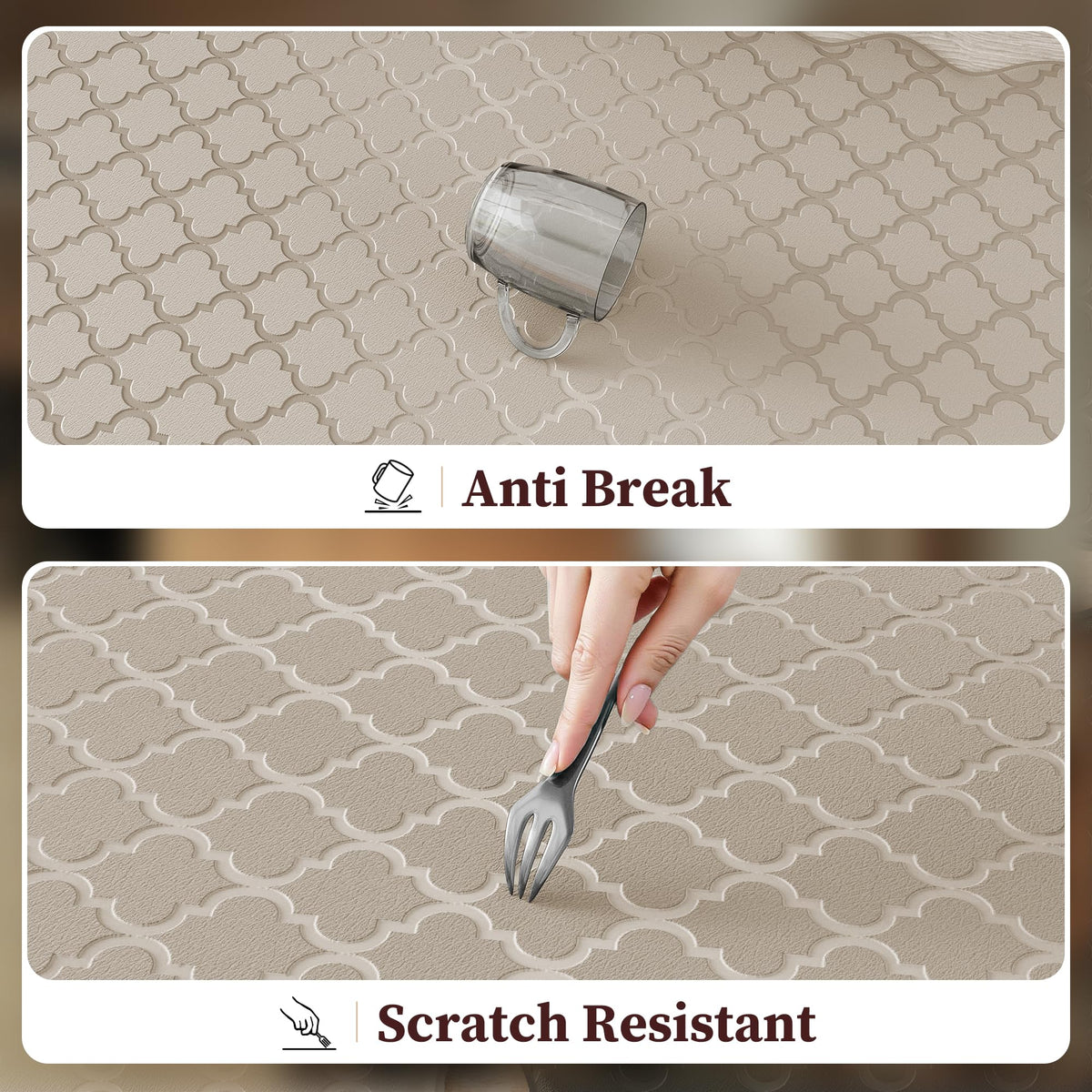 Arenarug Upgrade Scalloped Embossed Kitchen Mats