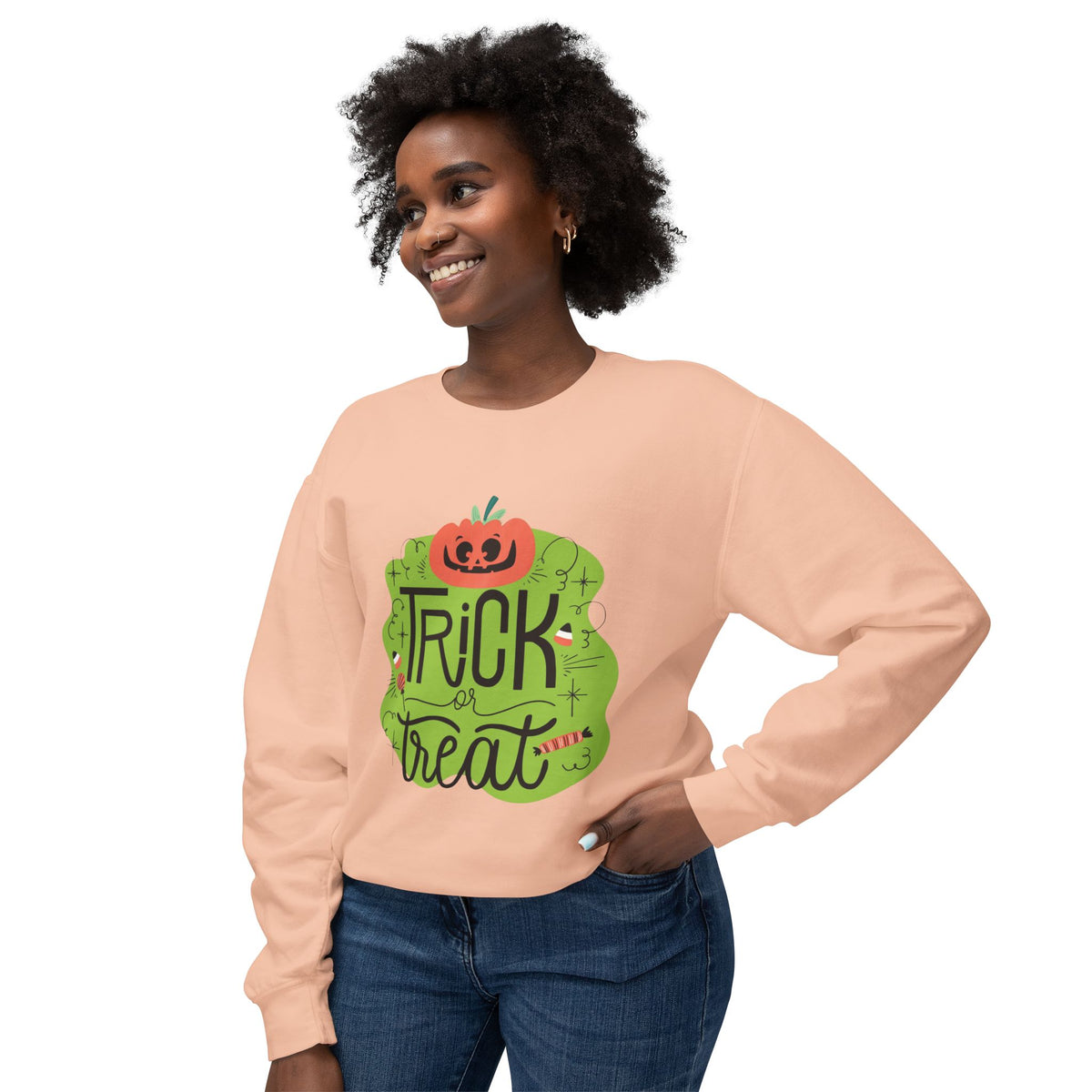 Trick or Treat Lightweight Crewneck Sweatshirt