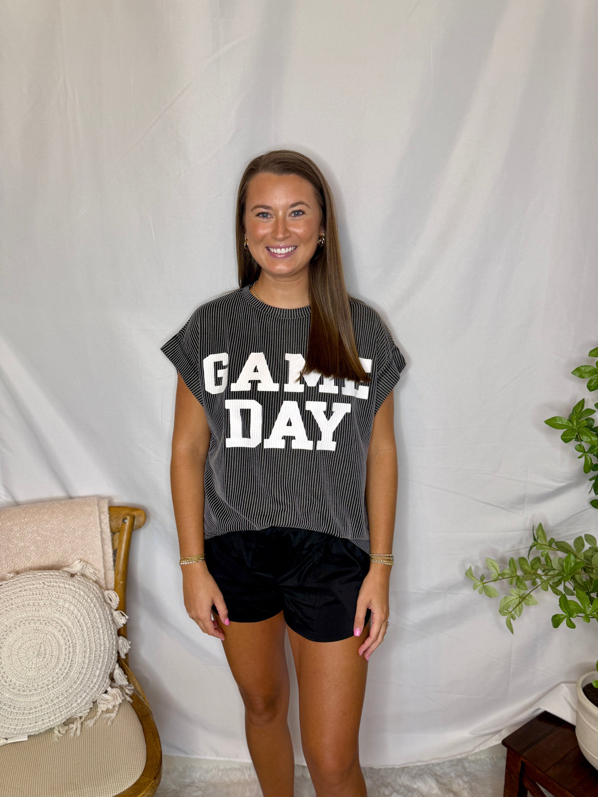 Gameday Ribbed Knit Top