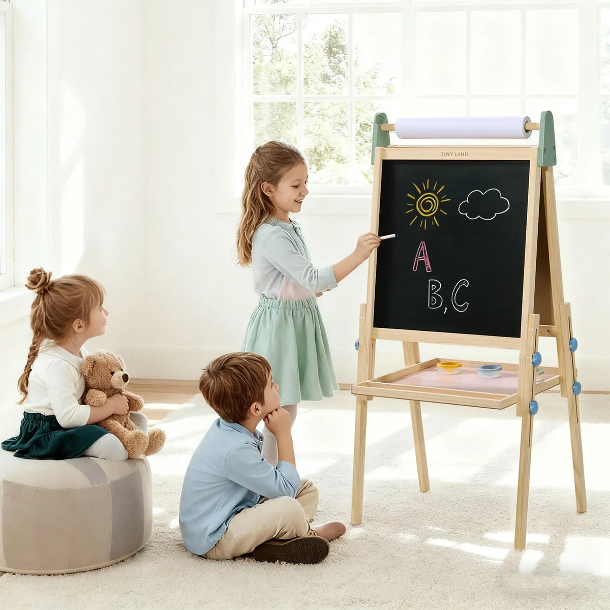 Tiny Land® 3-in-1 Art Easel for Kids