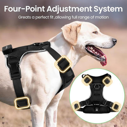 Illuminate Your Dog's Adventures: Rechargeable LED Harness for All Sizes - Breathable, Adjustable, Waterproof & Easy to Use! Perfect for Walking & Training