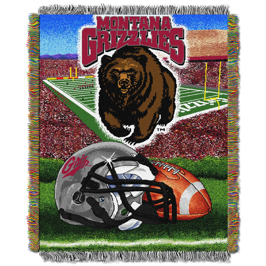 Officially Licensed NCAA "Home Field Advantage" Woven Tapestry Throw Blanket, 48" x 60", Multi Color
