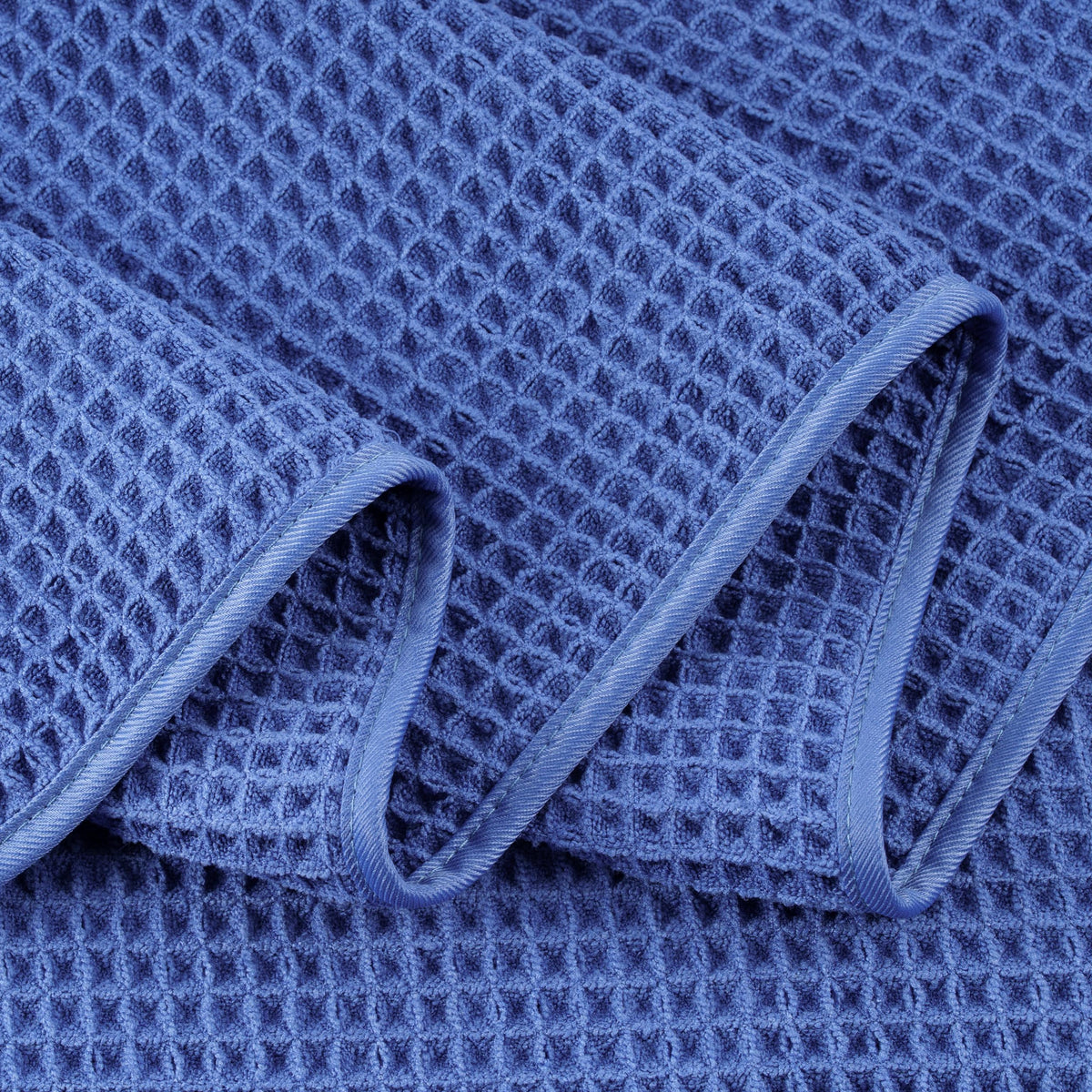 Polyte 430 Gsm Microfiber Oversize Quick Dry Lint Free Bath Towel, 60 X 30 in, 4 Pack (Waffle Weave)