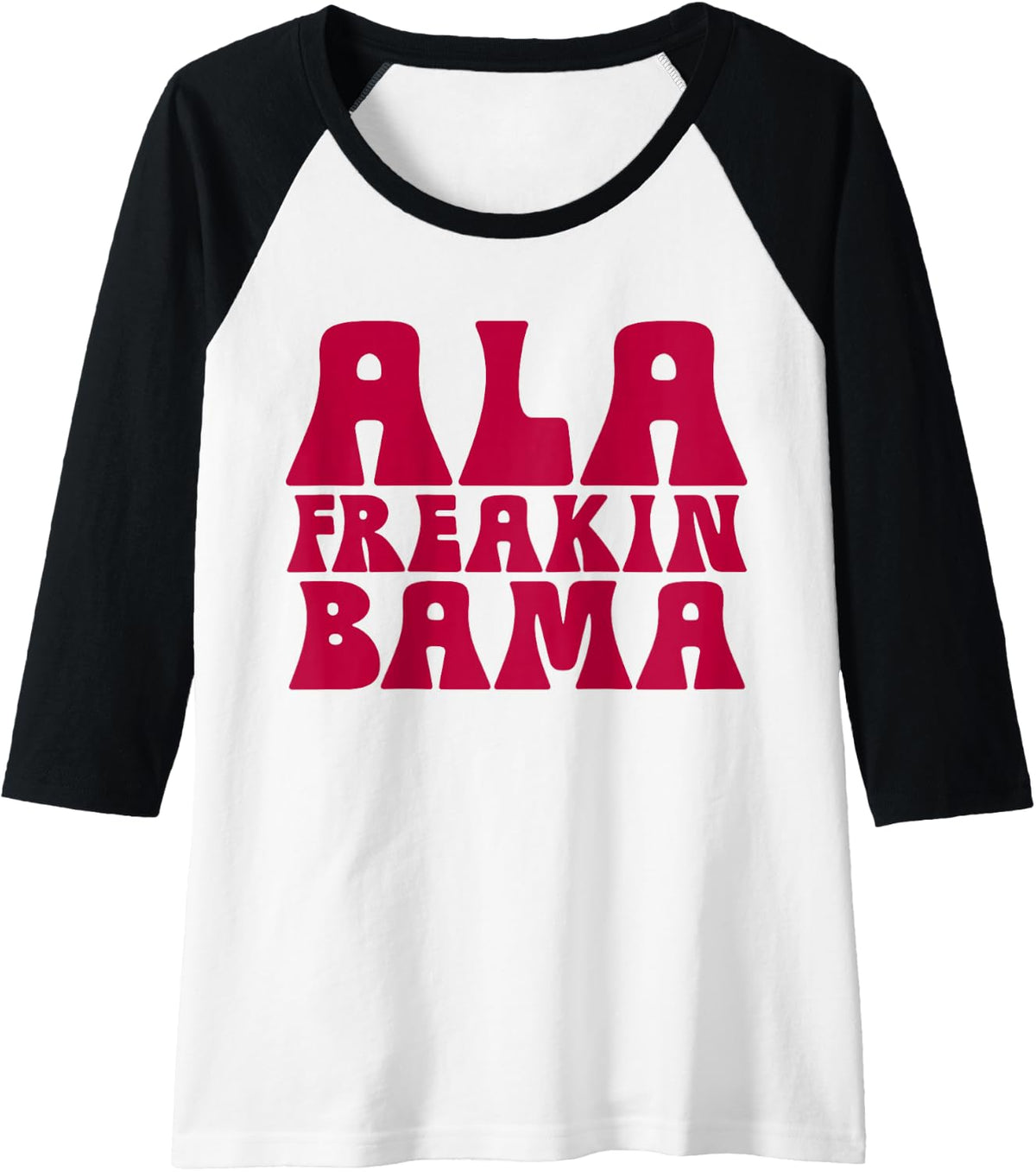 Ala Freakin' Bama - Awesome Alabama Pun Gifts Raglan Baseball Tee