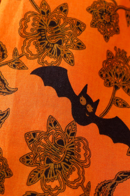 Platinum Yellow Halloween Print Stripe Dress