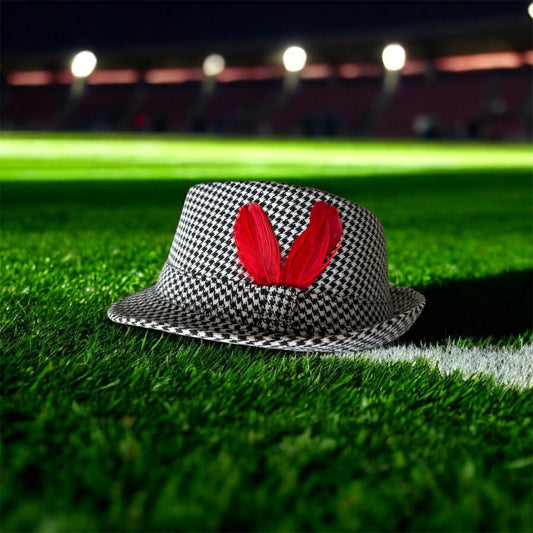 Saturday Smack Houndstooth Game Day Fedora for Alabama Fans Bear Byrant