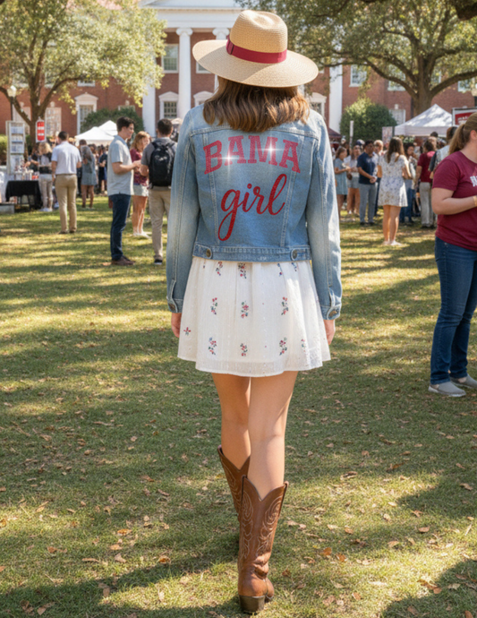 University of Alabama Bama Girl Blue Denim Jacket