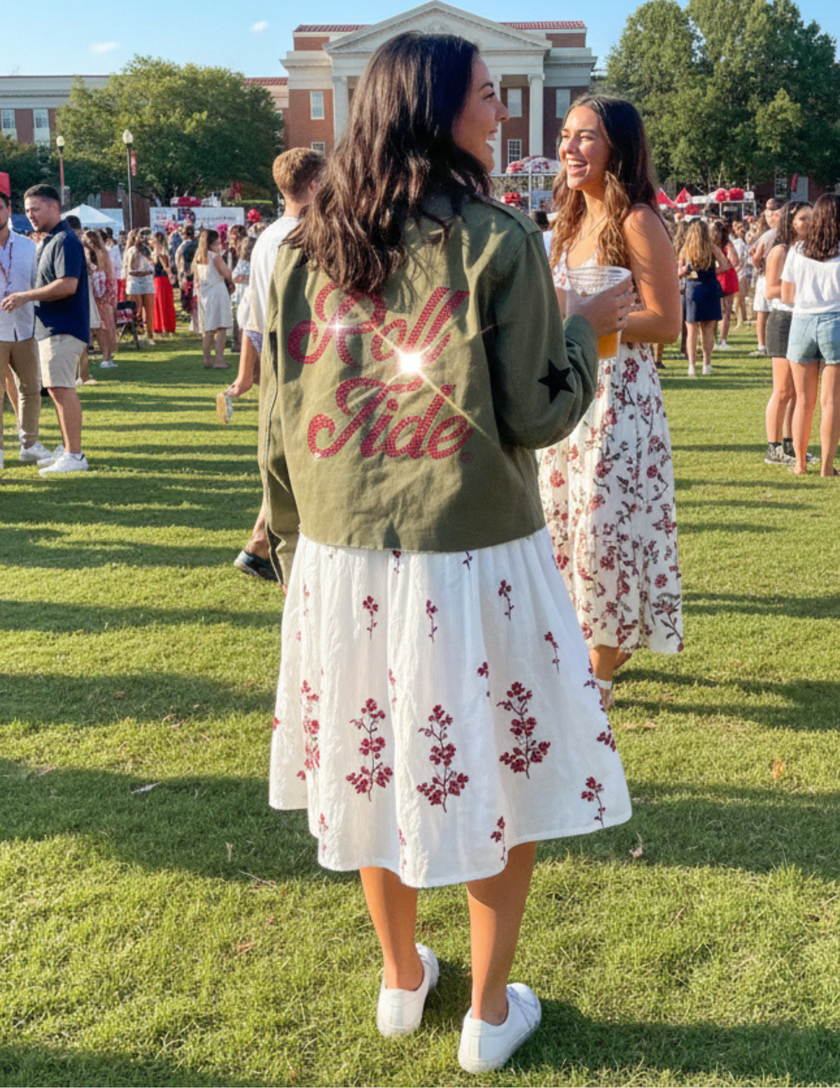 University of Alabama Roll Tide Army Green Shacket
