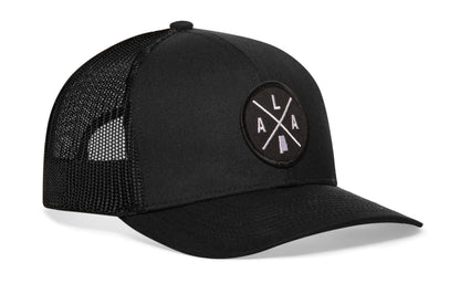 Alabama Trucker Hat | Black Ala X Snapback