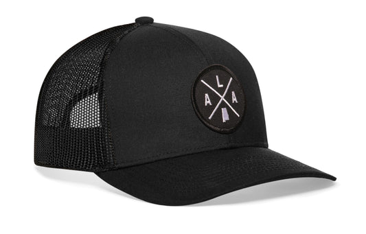 Alabama Trucker Hat | Black Ala X Snapback
