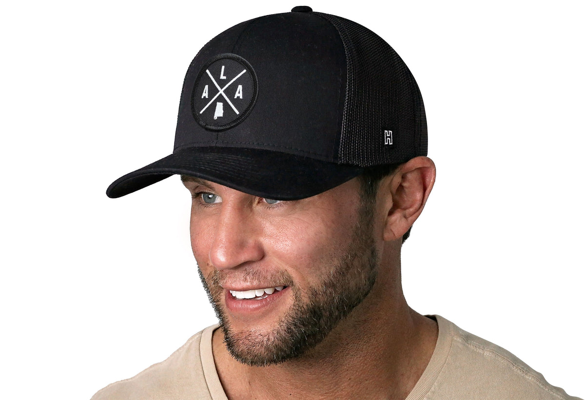 Alabama Trucker Hat | Black Ala X Snapback