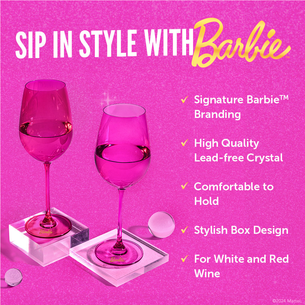 Barbie X Dragon Glassware Wine Glasses