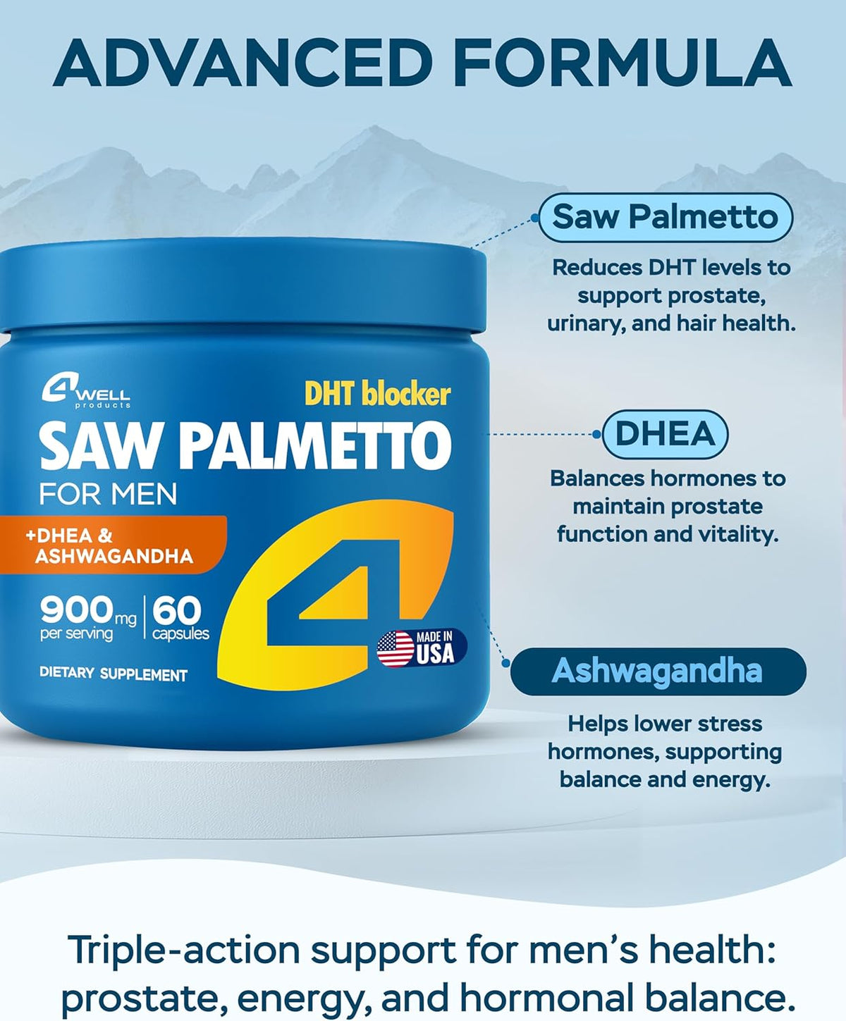 Improved Complex Saw Palmetto for Men 900 Mg
