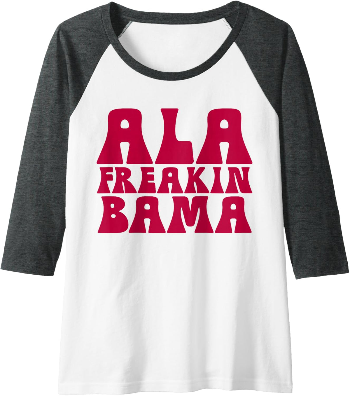 Ala Freakin' Bama - Awesome Alabama Pun Gifts Raglan Baseball Tee