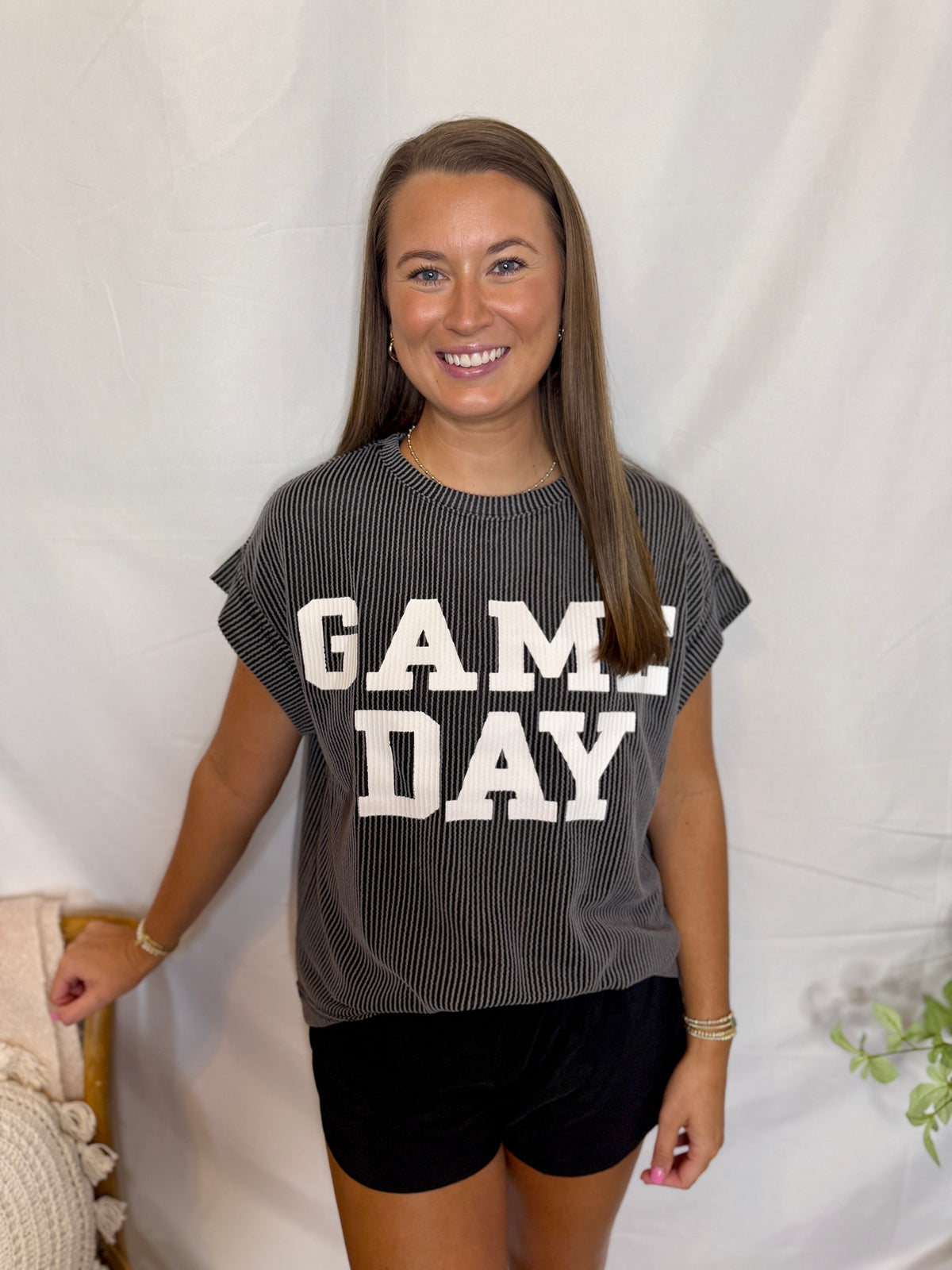 Gameday Ribbed Knit Top
