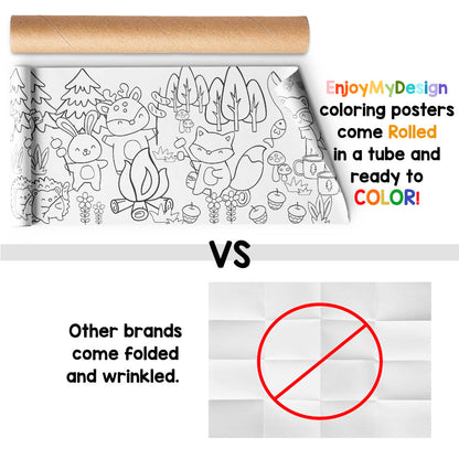 Giant Coloring Paper Activity Roll for Kids, 24"X100"