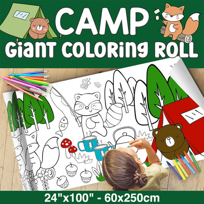 Giant Coloring Paper Activity Roll for Kids, 24"X100"