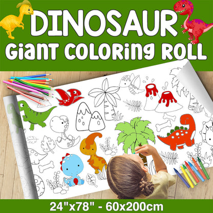 Giant Coloring Paper Activity Roll for Kids, 24"X100"