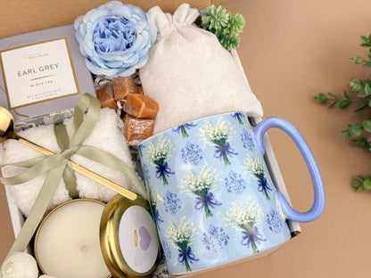 Comfort Gift Basket – Cozy Mug and Socks