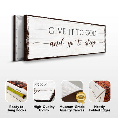 Give It to God and Go to Sleep Sign Vi
