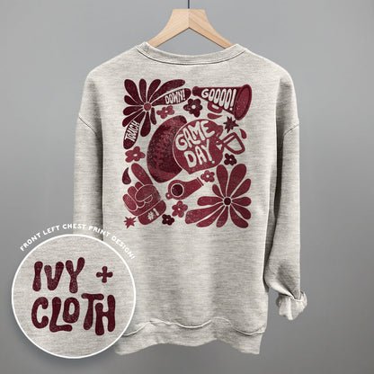 Floral Game Day Maroon (Back Print)