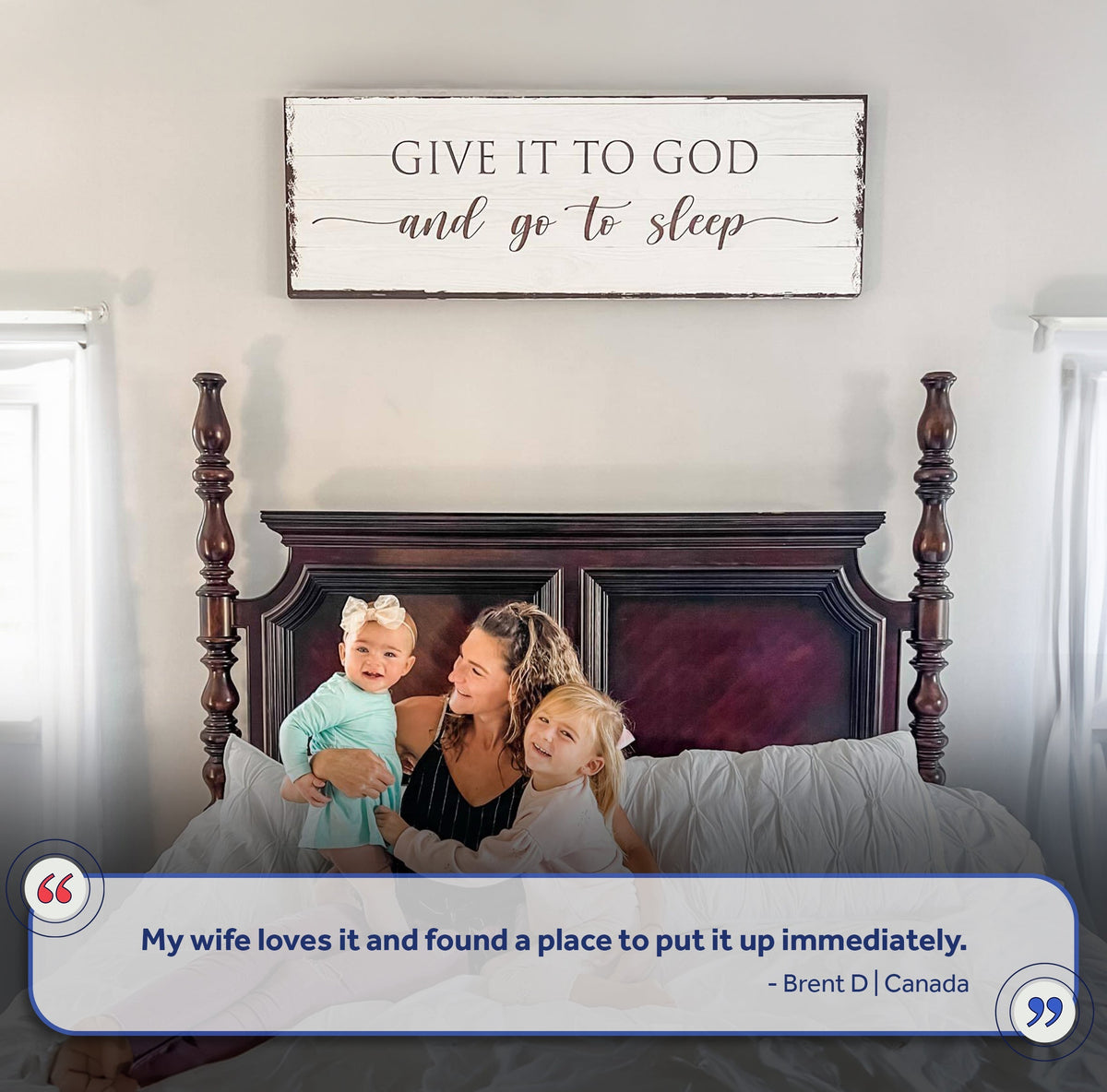 Give It to God and Go to Sleep Sign Vi