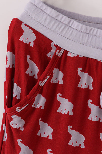 Alabama Roll Tide Elephant Print Bamboo Pajamas Pants
