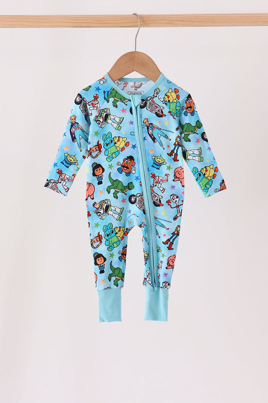 Blue toy story bamboo romper