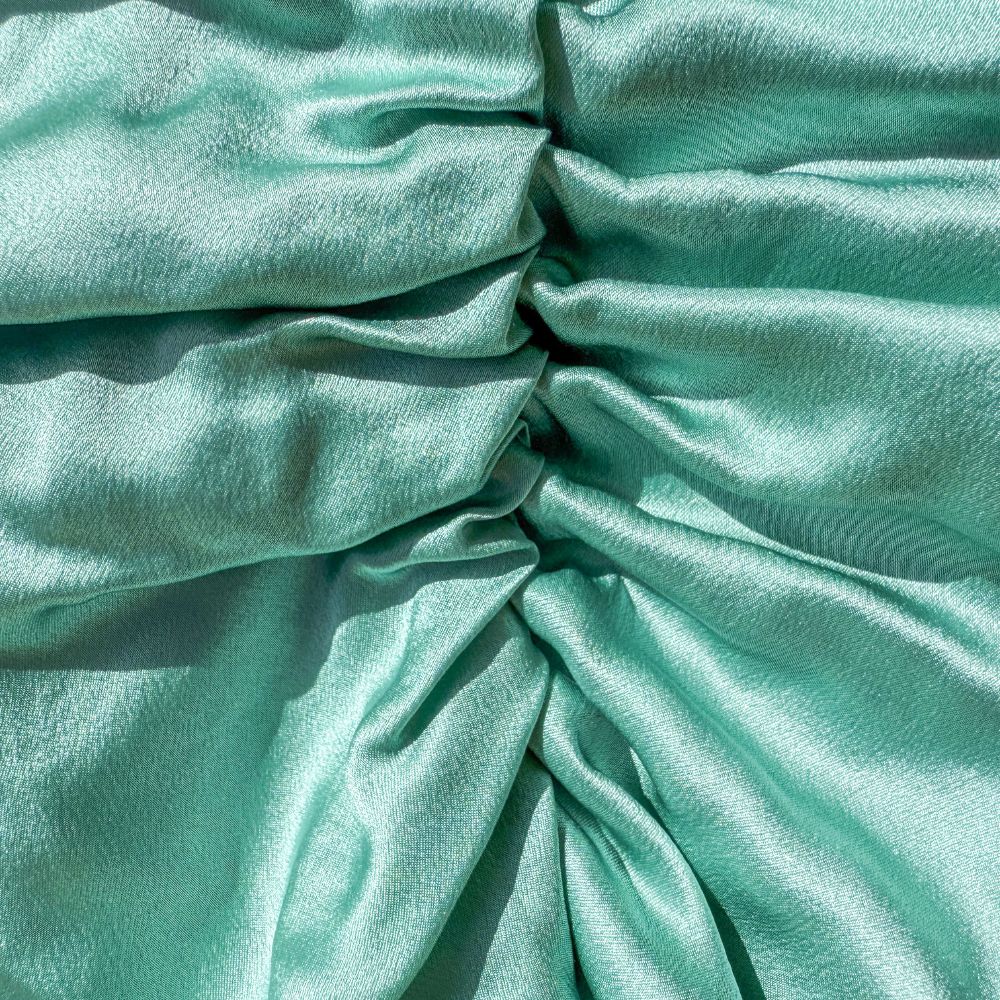 Organic Silk Hair Bonnet Jade Green