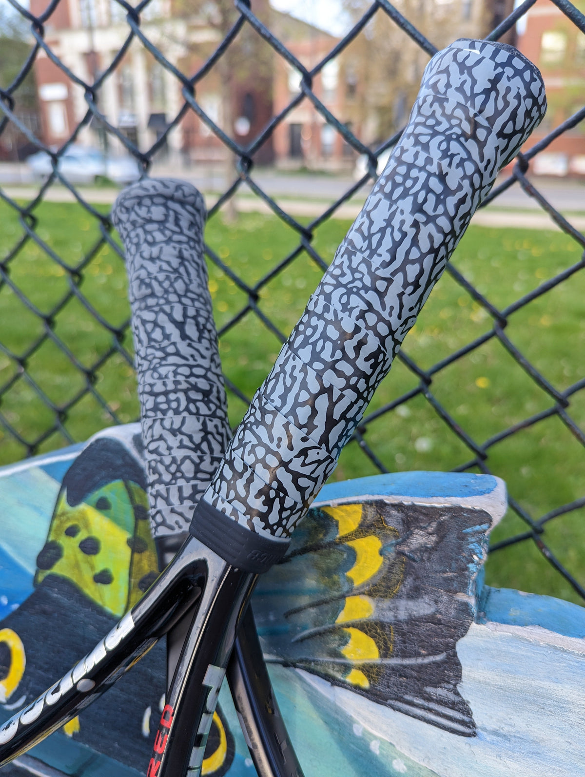 Pickleball/Tennis Overgrip Grip Tape from Kicks Grips - Elephant Print (3-Pack)