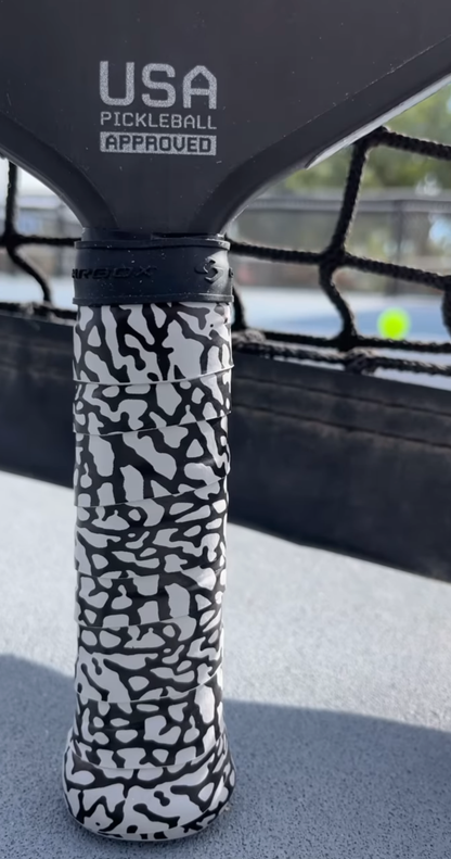 Pickleball/Tennis Overgrip Grip Tape from Kicks Grips - Elephant Print (3-Pack)