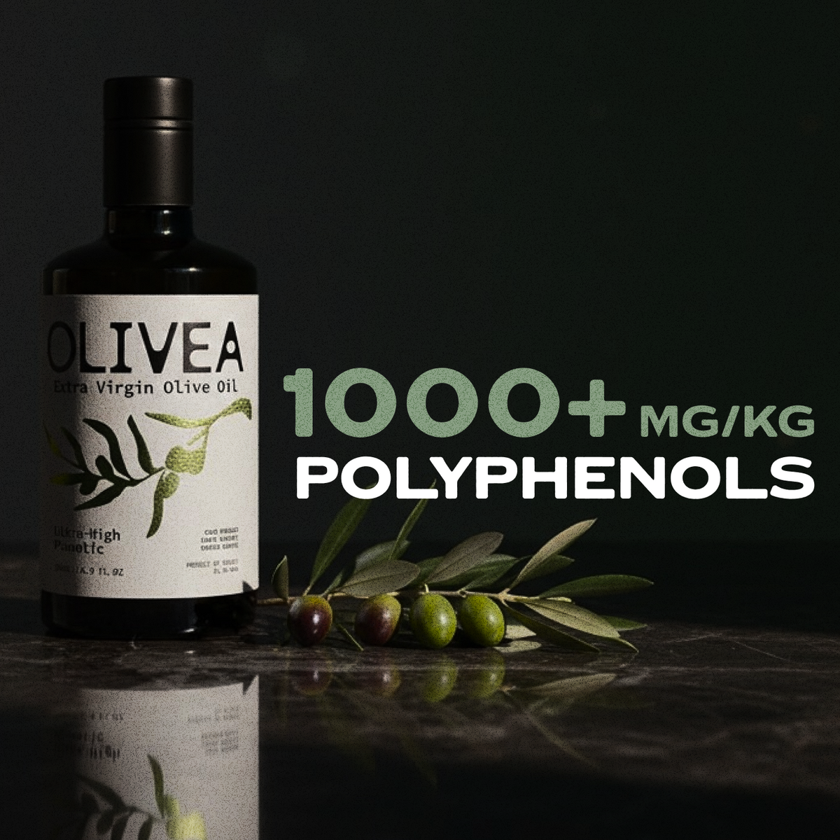 Ultra High Phenolic Extra Virgin Olive Oil — 1,000+ Mg/Kg Polyphenols