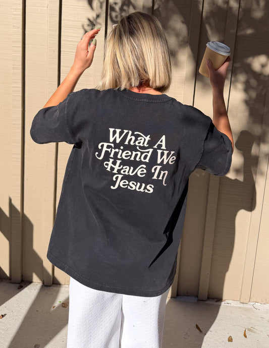 What a Friend in Jesus Heavyweight Tee