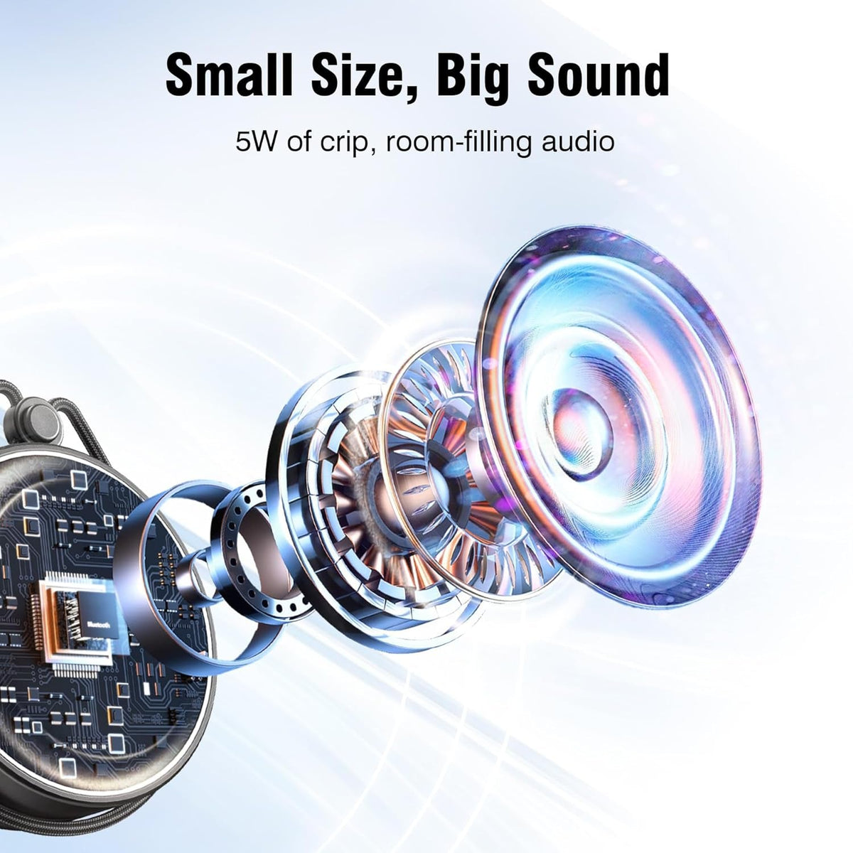Insmy C12 IPX7 Waterproof Shower Bluetooth Speaker