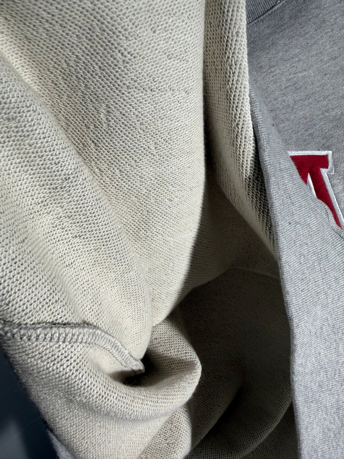 Alabama Varsity Mockneck Embroidered Crewneck Sweatshirt - Heather Grey