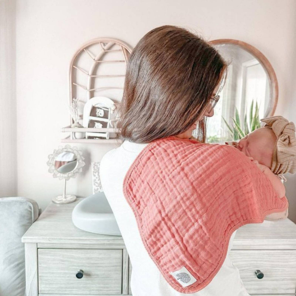 Rose Set - Muslin Burp Cloths (4 Pack)