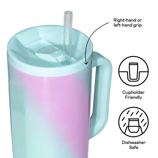 Corkcicle Cruiser 40 Oz - Pink & Teal Shimmer