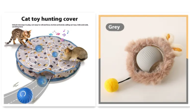 Purrplay Self-Rolling Cat Toy Ball