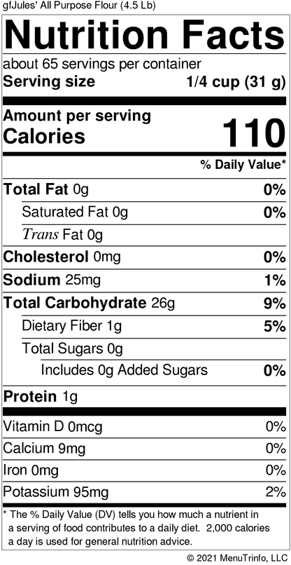 Gfjules All Purpose Gluten Free Flour