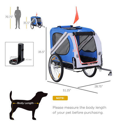 Bike Trailer Cargo Cart for Dogs and Pets