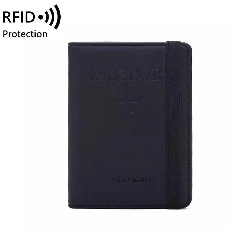 Luxury Leather Passport Elegant Cover Travel Passport Wallet Holder Document Organizer Case Men and Women Accessories
