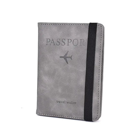 Luxury Leather Passport Elegant Cover Travel Passport Wallet Holder Document Organizer Case Men and Women Accessories