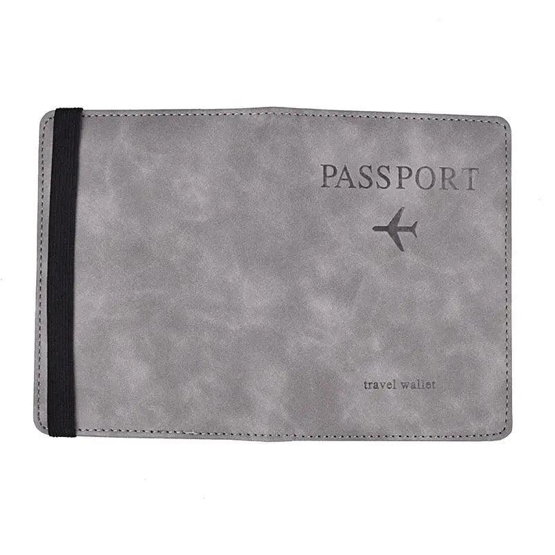 Luxury Leather Passport Elegant Cover Travel Passport Wallet Holder Document Organizer Case Men and Women Accessories