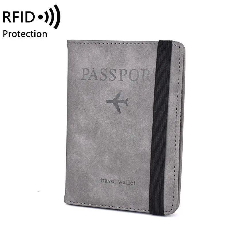 Luxury Leather Passport Elegant Cover Travel Passport Wallet Holder Document Organizer Case Men and Women Accessories