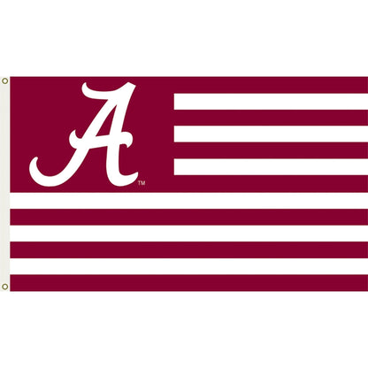 Bsi Products, Inc. - Alabama Crimson Tide 3’X5’ Flag with Heavy-Duty Brass Grommets - Ua Football, Basketball & Baseball Pride - High Durability - Designed for Indoor or Outdoor Use - Great Gift Idea