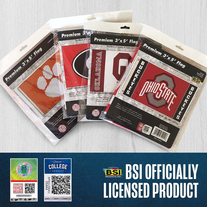 Bsi Products, Inc. - Alabama Crimson Tide 3’X5’ Flag with Heavy-Duty Brass Grommets - Ua Football, Basketball & Baseball Pride - High Durability - Designed for Indoor or Outdoor Use - Great Gift Idea