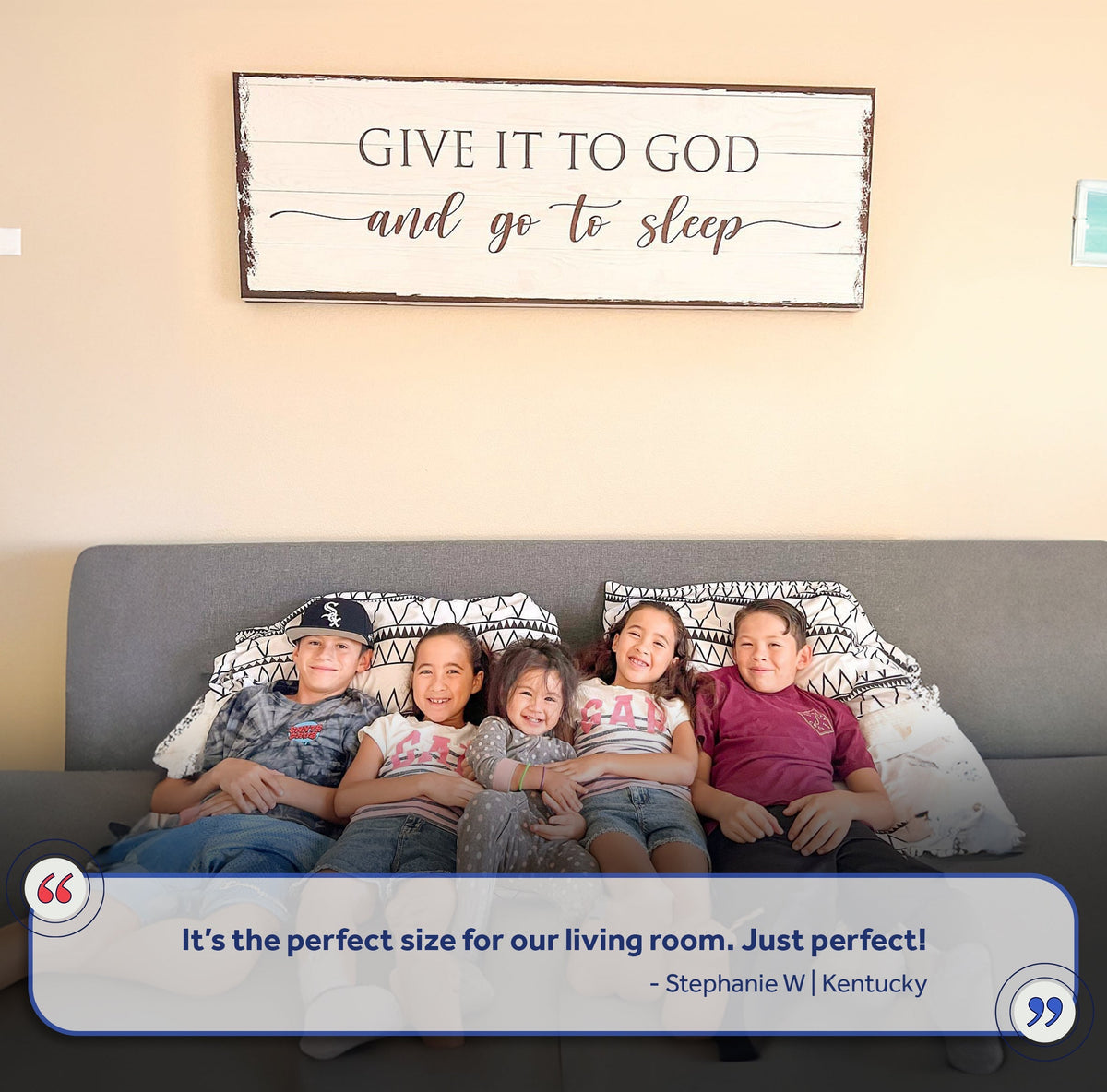 Give It to God and Go to Sleep Sign Vi